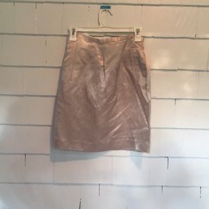 J. Crew silver mini skirt
